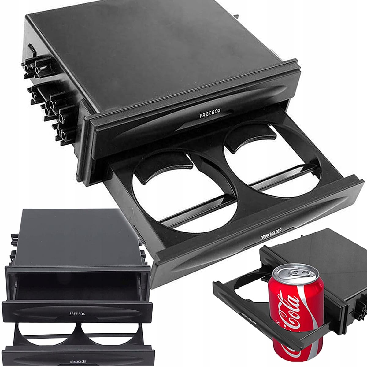 Uchwyt Samochodowy Na Kubek Napój Kieszeń 1 Din Do Radia Cup Holder Schowek