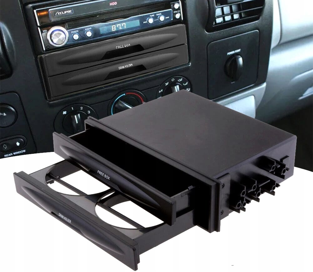 Uchwyt Samochodowy Na Kubek Napój Kieszeń 1 Din Do Radia Cup Holder Schowek