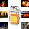 image-7545.jpeg Zapalniczka Plazmowa Z Lampką Led Elektryczna Usb Wodoszczelna Ładowana Usb