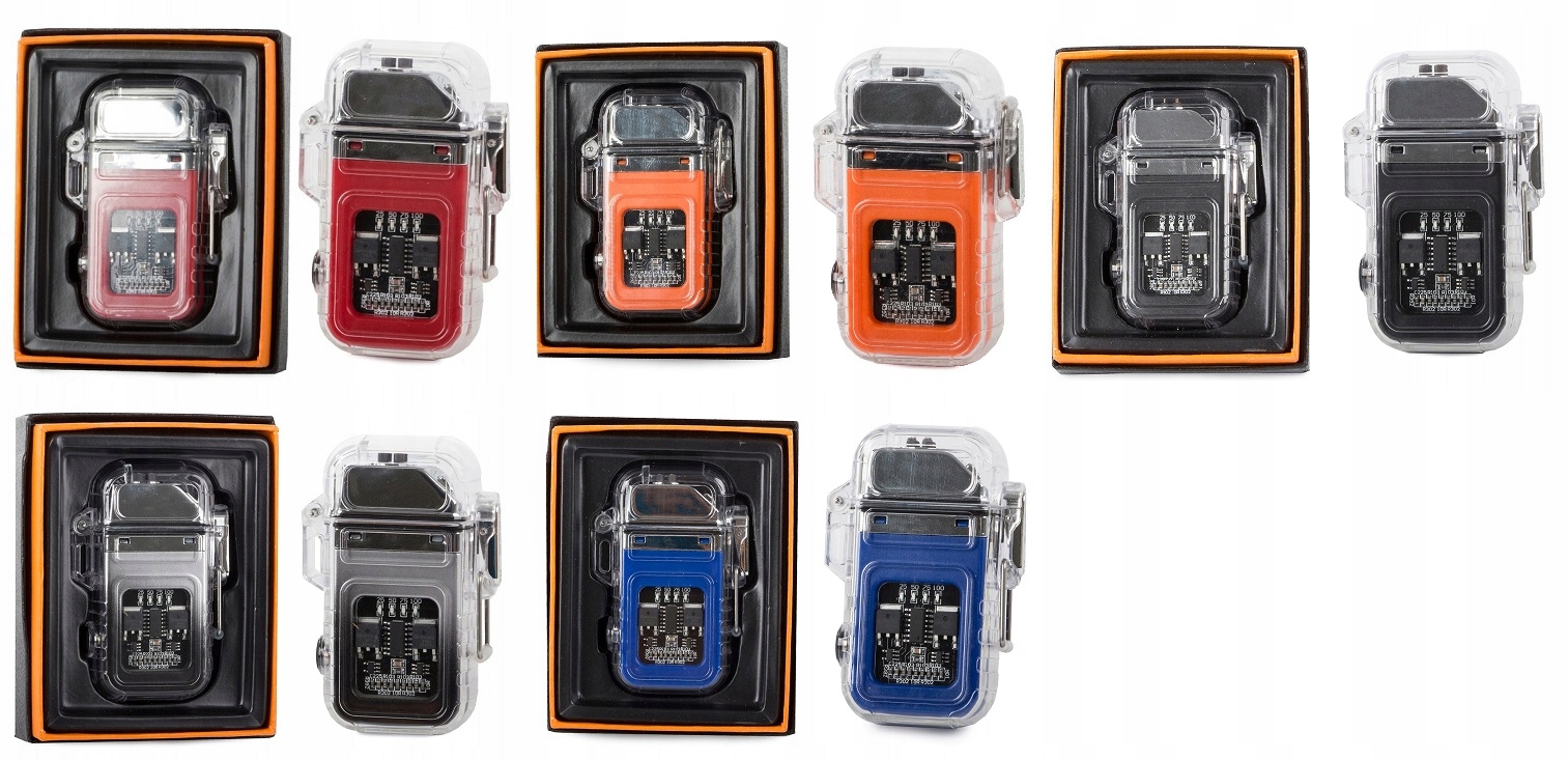 Zapalniczka Plazmowa Z Lampką Led Elektryczna Usb Wodoszczelna Ładowana Usb