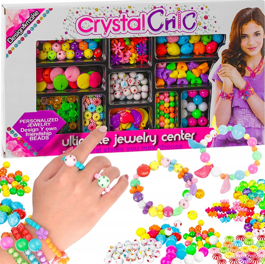 Zestaw Koralików Do Robienia Bransoletek Naszyjników Koraliki Diy Prezent