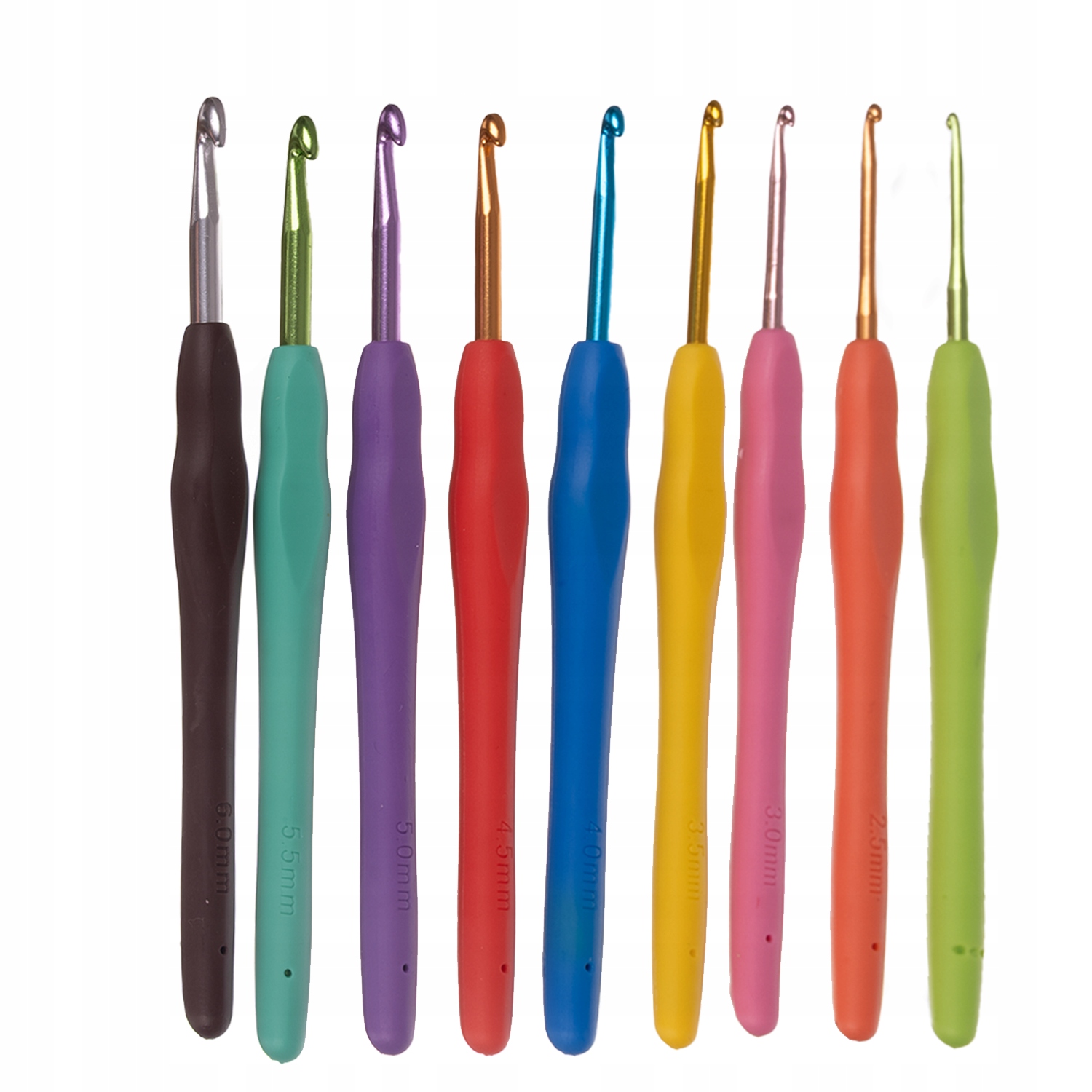 Zestaw Do Szydełkowania Szydełka 0,6-6,0 Akcesoria W Etui 58el Do Nauki Xxl