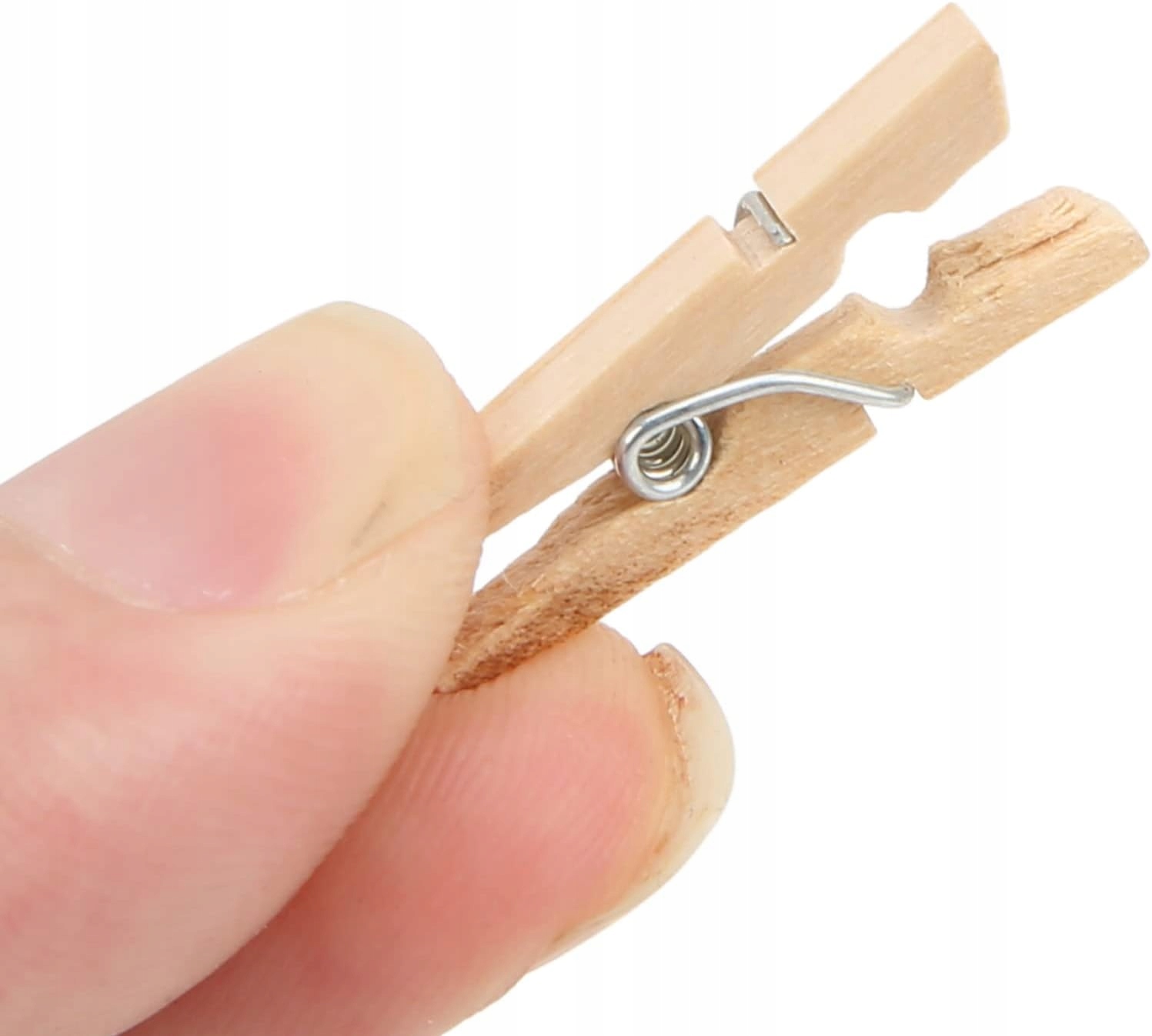 Klamerki Drewniane Naturalne Spinacze Ozdobne Do Zdjęć Mini Żabki 100 Sztuk