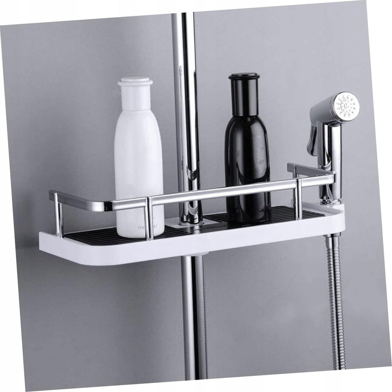 Półka Łazienkowa Pod Prysznic Wisząca Na Drążek Prysznicowy Bez Wiercenia