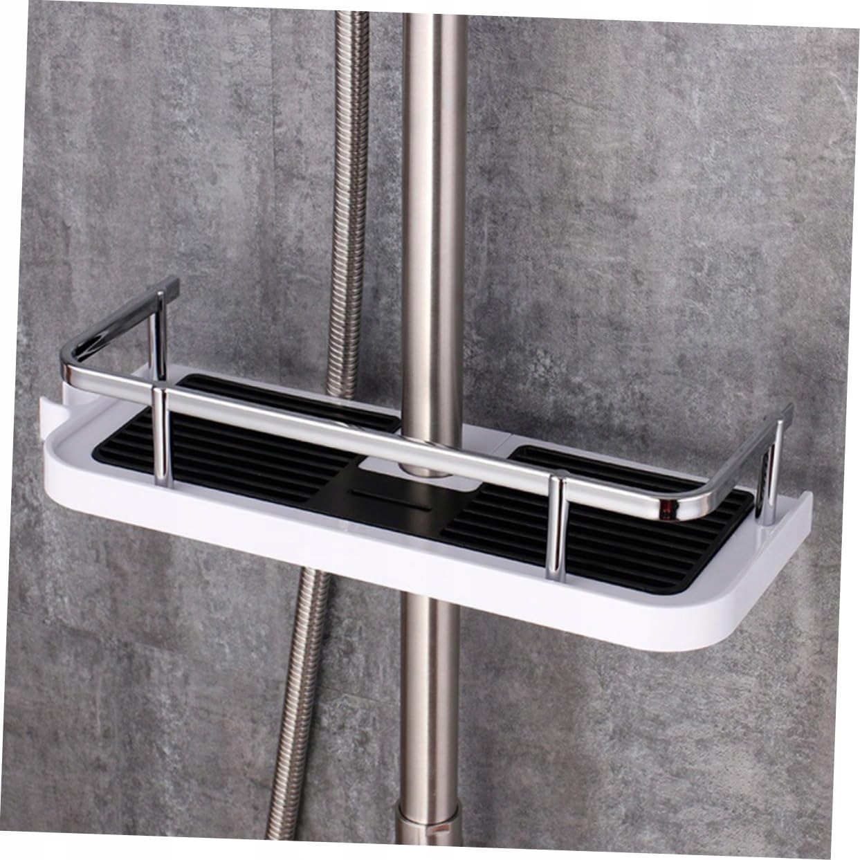 Półka Łazienkowa Pod Prysznic Wisząca Na Drążek Prysznicowy Bez Wiercenia