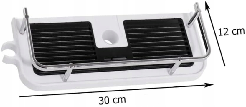 Półka Łazienkowa Pod Prysznic Wisząca Na Drążek Prysznicowy Bez Wiercenia