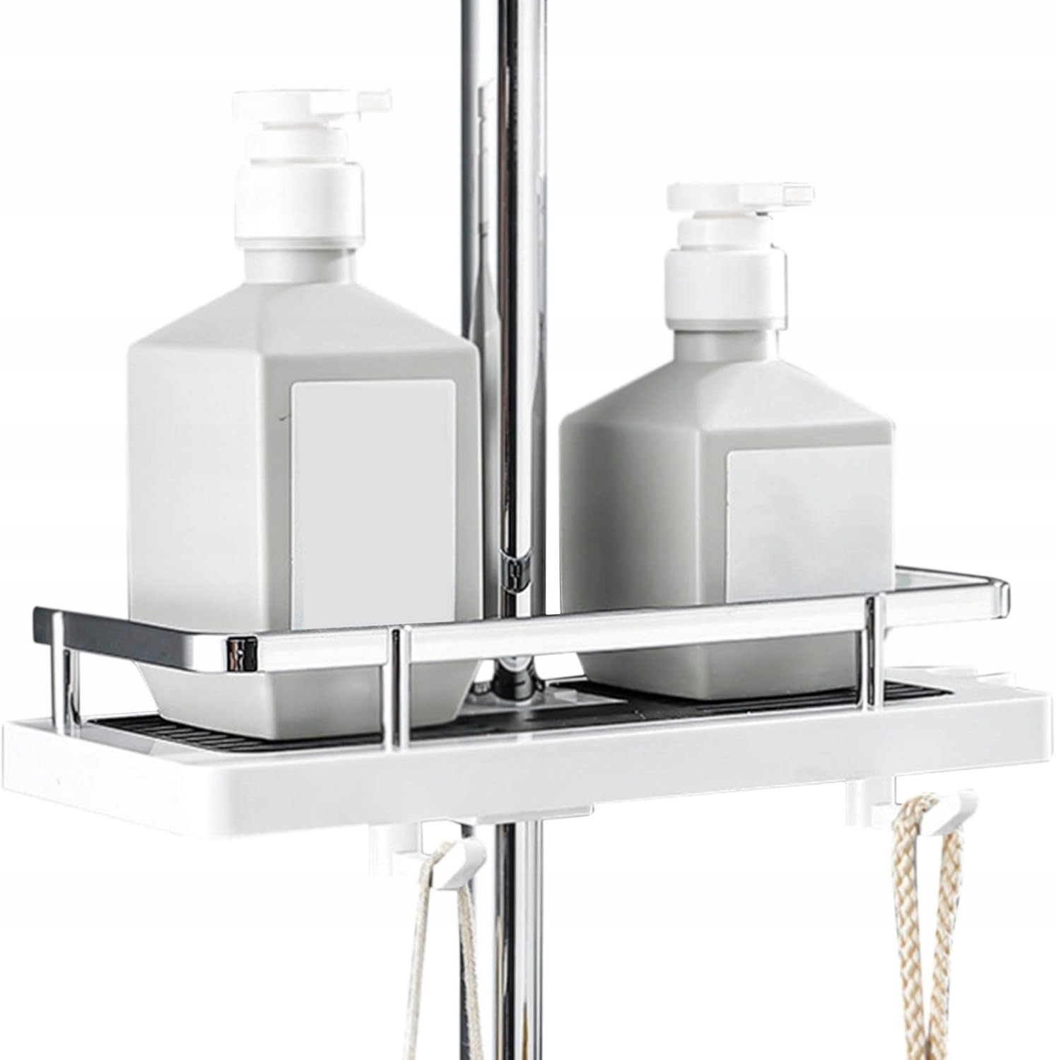 Półka Łazienkowa Pod Prysznic Wisząca Na Drążek Prysznicowy Bez Wiercenia