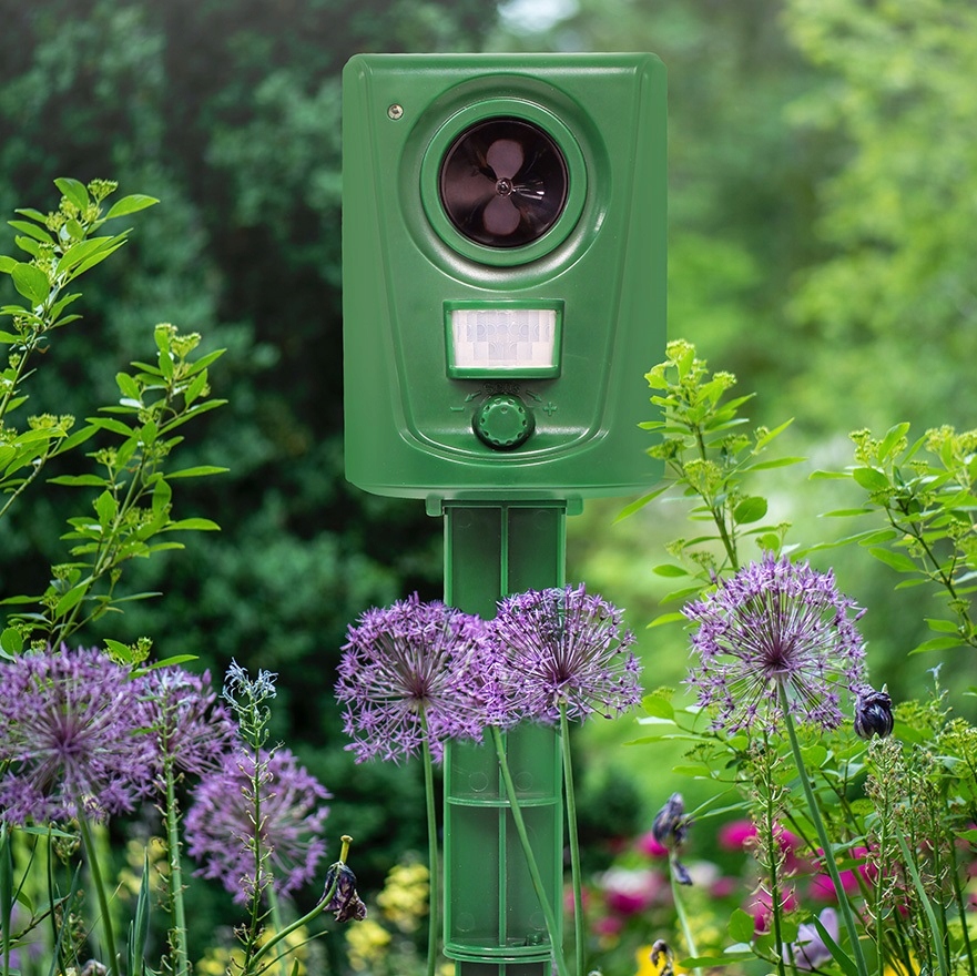 Odstraszacz Zwierząt Kotów Psów Dzików Saren Ptaków Itp + Lokalizator Ruchu