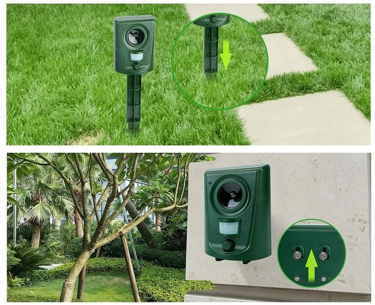 Odstraszacz Zwierząt Kotów Psów Dzików Saren Ptaków Itp + Lokalizator Ruchu