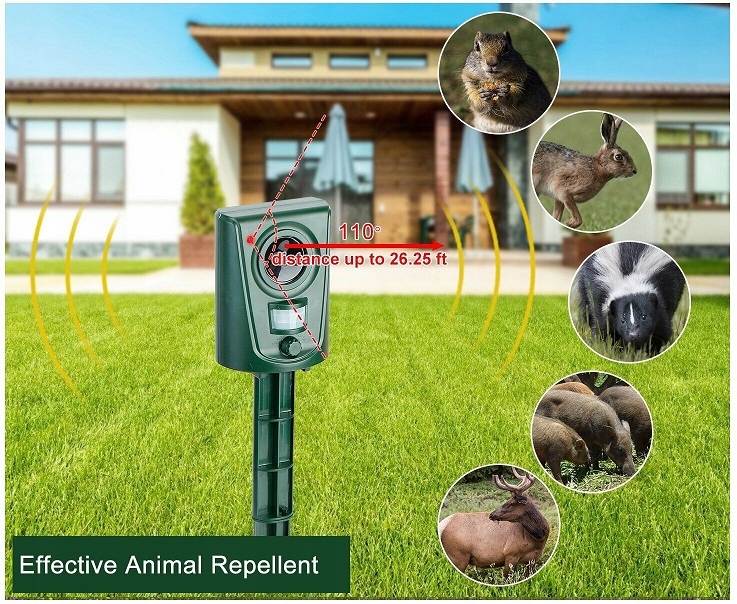 Odstraszacz Zwierząt Kotów Psów Dzików Saren Ptaków Itp + Lokalizator Ruchu