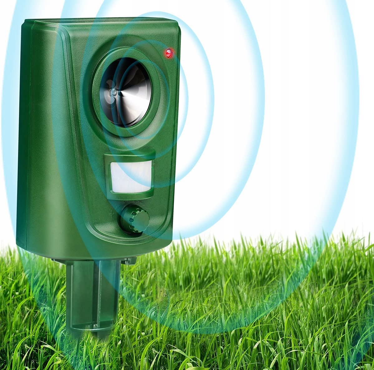 Odstraszacz Zwierząt Kotów Psów Dzików Saren Ptaków Itp + Lokalizator Ruchu