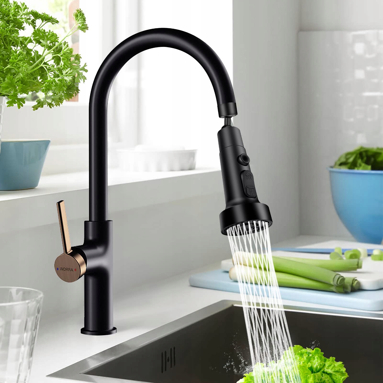 Przedłużacz Do Kranu Aerator Perlator Adapter Kuchennego Kranu 3 Funkcje