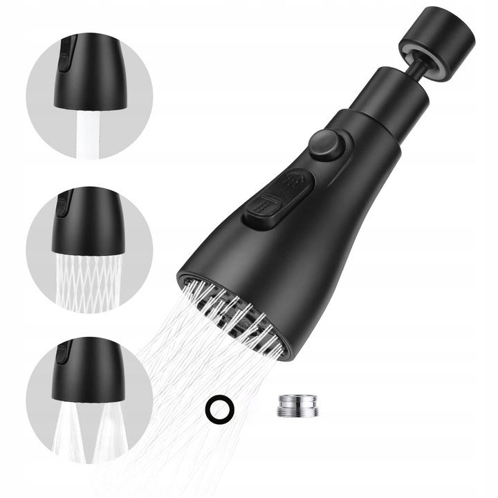 Przedłużacz Do Kranu Aerator Perlator Adapter Kuchennego Kranu 3 Funkcje