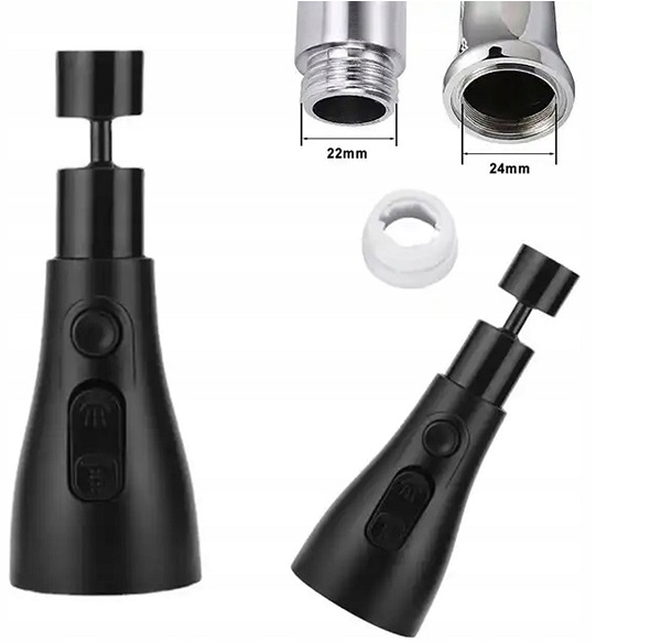 Przedłużacz Do Kranu Aerator Perlator Adapter Kuchennego Kranu 3 Funkcje