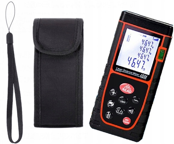 Dalmierz Laserowy Miernik Odległości Cyfrowy Poziomica Profesjonalny 40 m