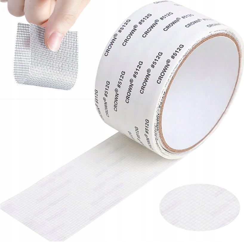 Biała Samoprzylepna Taśma Zestaw Do Łatania Moskitiery Siatki Na Owady