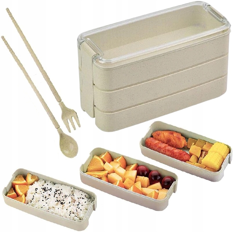 Śniadaniówka Lunchbox Pojemnik Na Śniadanie Żywność Do Szkoły Pracy 0.9l