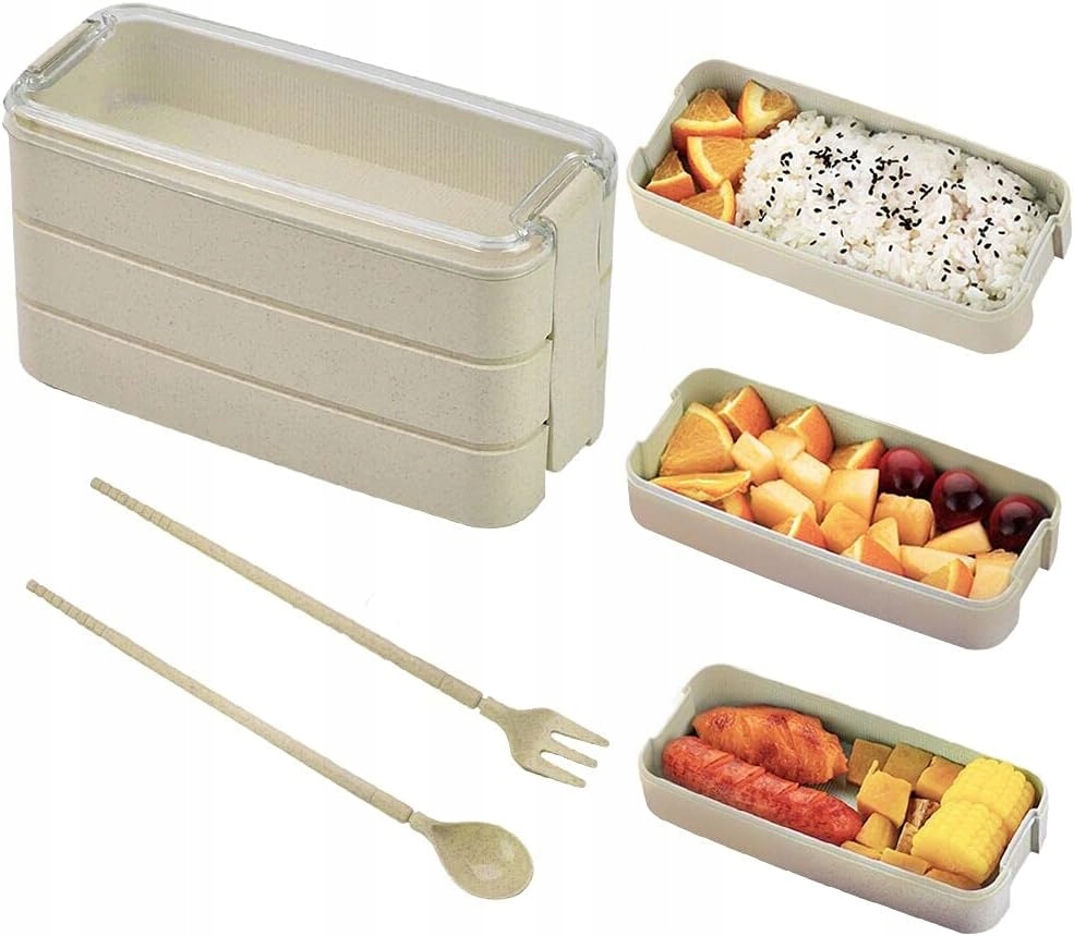 Śniadaniówka Lunchbox Pojemnik Na Śniadanie Żywność Do Szkoły Pracy 0.9l