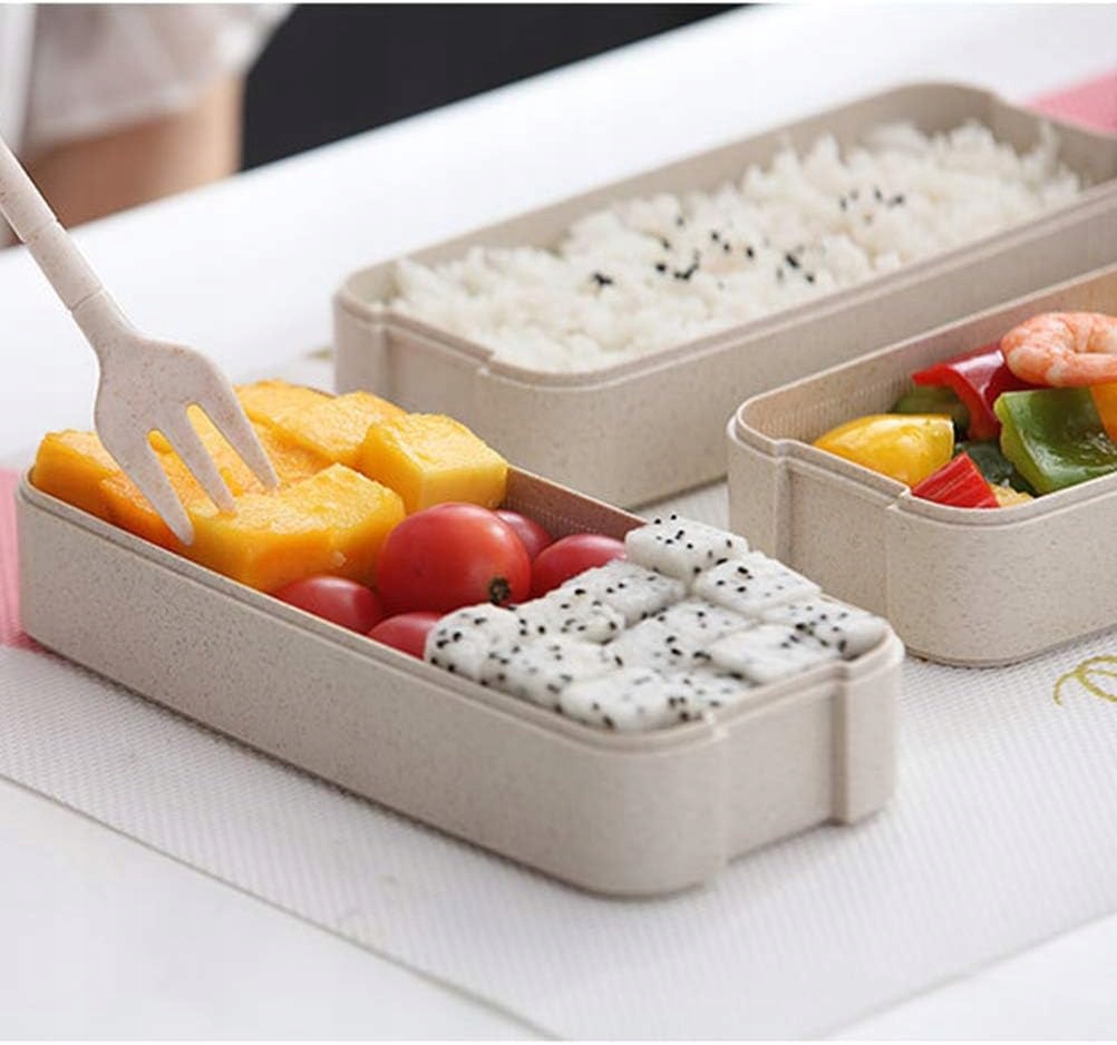 Śniadaniówka Lunchbox Pojemnik Na Śniadanie Żywność Do Szkoły Pracy 0.9l