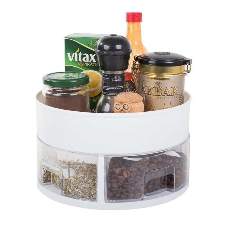 Organizer Obrotowy Do Kuchni Miska Na Przyprawy Przybornik Okrągły Szuflady