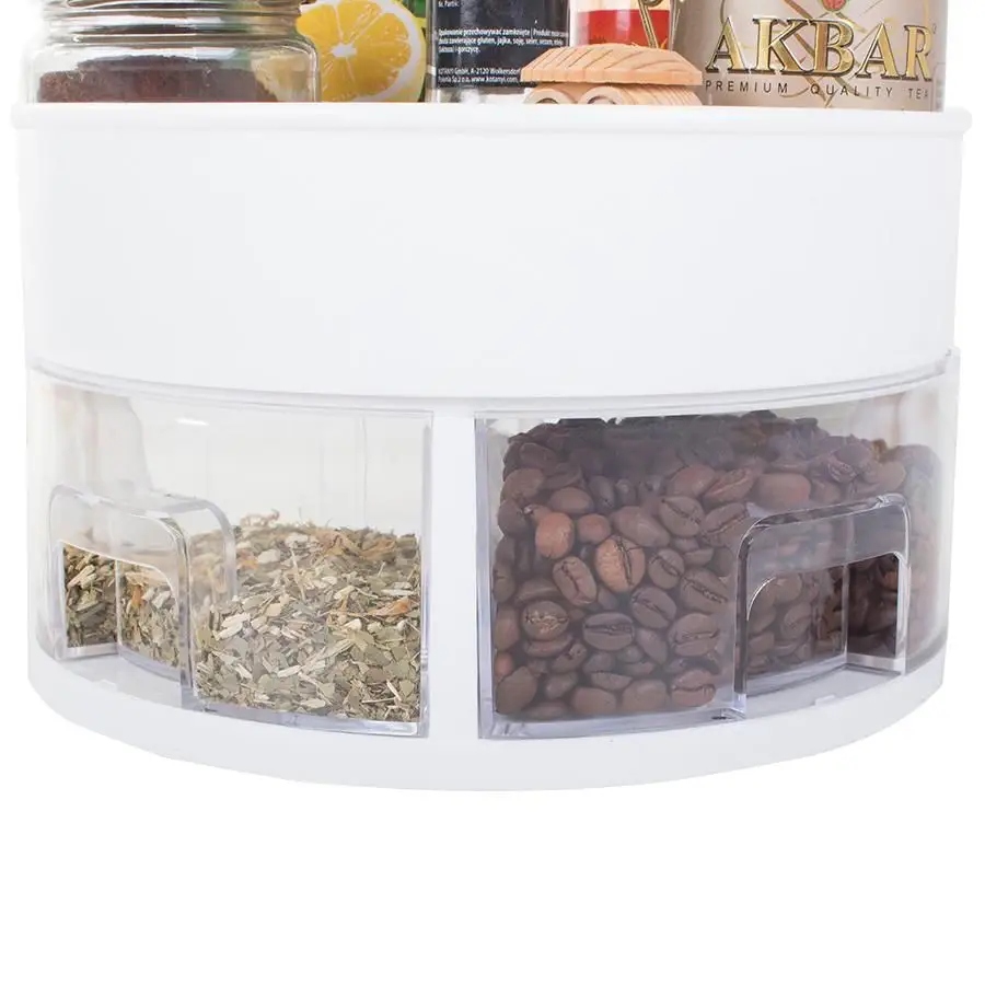 Organizer Obrotowy Do Kuchni Miska Na Przyprawy Przybornik Okrągły Szuflady