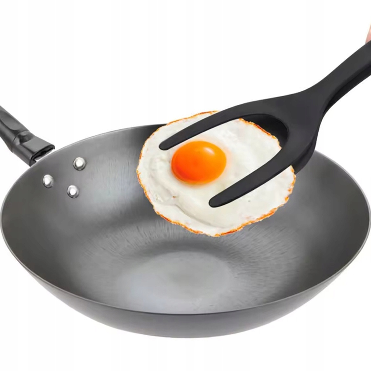 Szczypce Kuchenne Łopatka Do Przerzucania Jajko Toast Stekowy 2 W 1