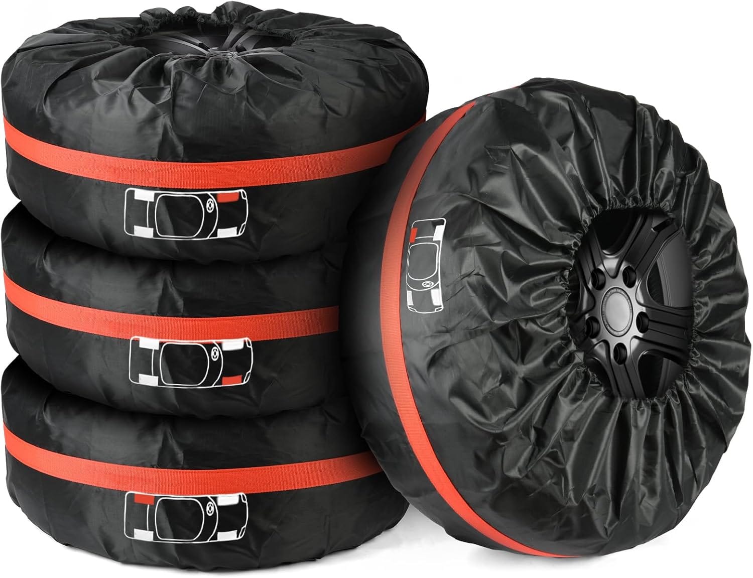 Pokrowce Na Koła Opony Felgi 18-23 Cali Zestaw 4 szt Pokrowiec Wodoodporne