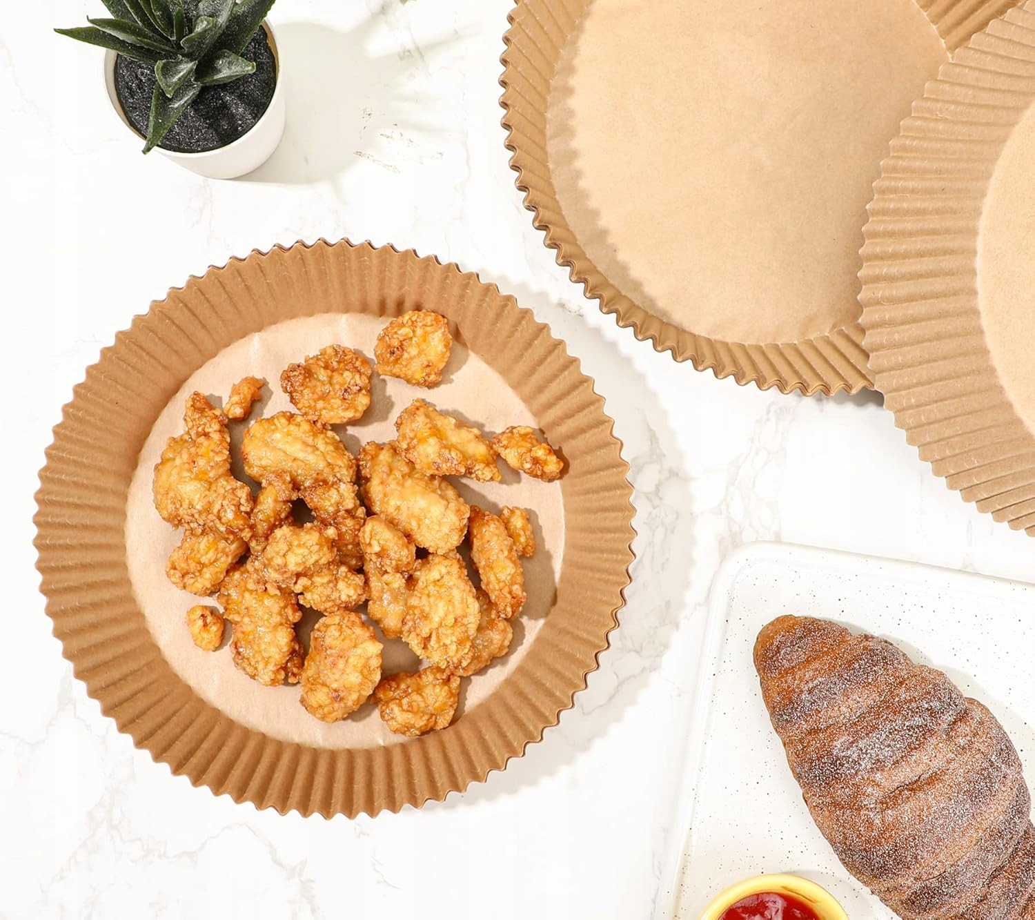 Wkład Papierowy Do Frytkownicy Air Fryer Wkłady Papierowe 20-24 cm 50szt