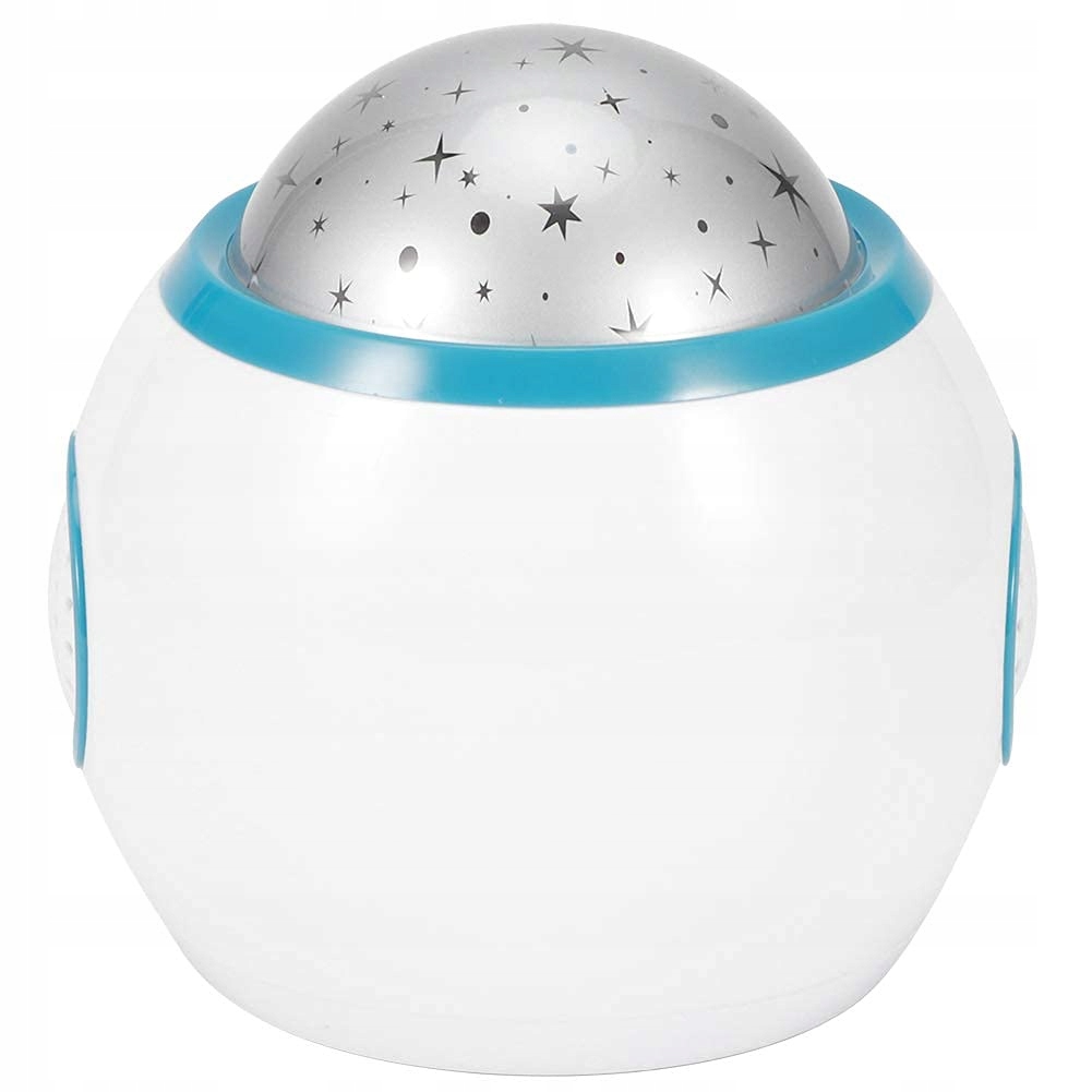 Budzik Projektor Gwiazd Nieba Zegar Lampka Nocna Led 7w1 Termometr Melodie