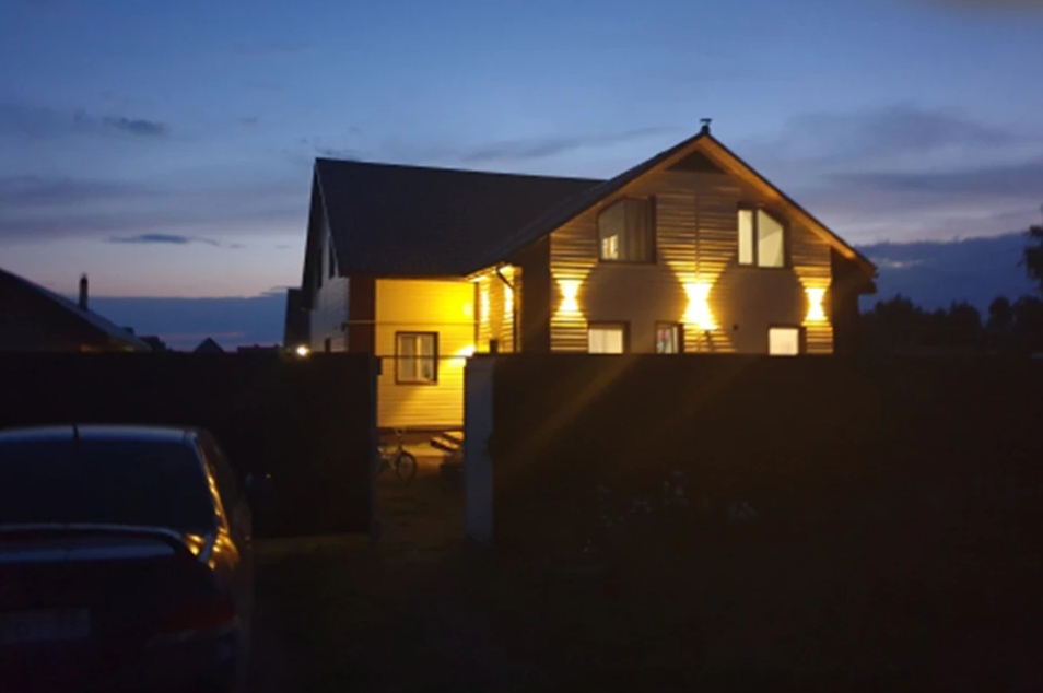 Lampa Elewacyjna Ścienna Led Kinkiet Zewnętrzny Ogrodowy Aluminium Góra Dół