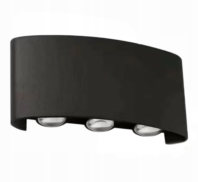 Lampa Elewacyjna Ścienna Led Kinkiet Zewnętrzny Ogrodowy Aluminium Góra Dół