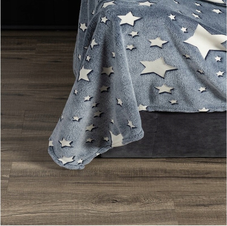 Miękki Koc Pled Narzuta Na Łóżko Świecący W Ciemnościach Dla Dzieci 150x200