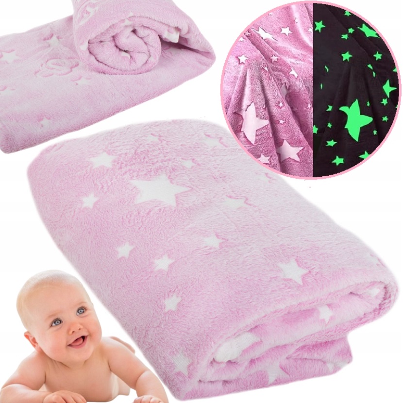 Miękki Koc Pled Narzuta Na Łóżko Kanapę Świecący 150x200 Przyjmeny Ciepły