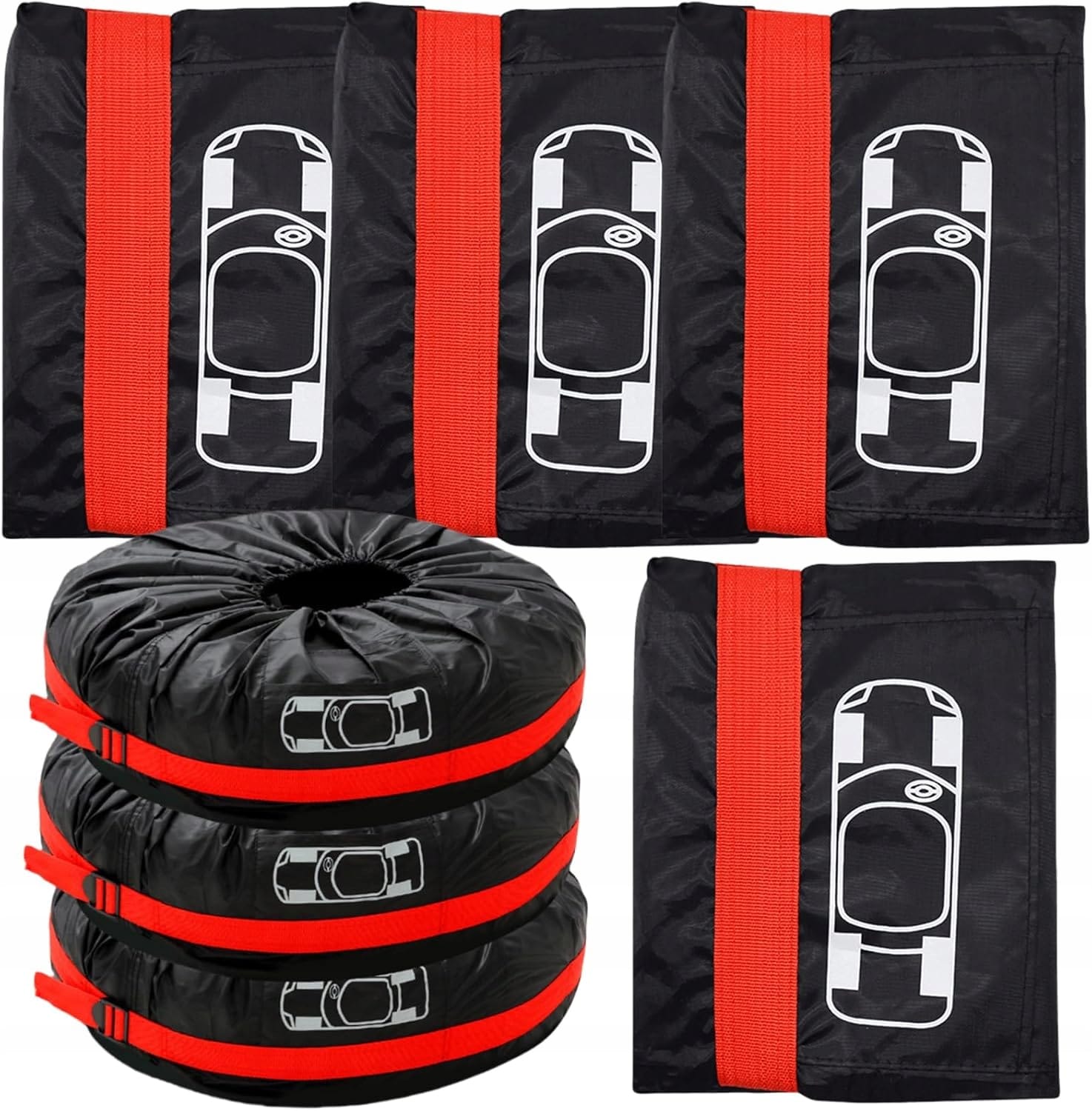 Pokrowce Na Koła Opony Felgi 18-23 Cali Zestaw 4 szt Pokrowiec Wodoodporne