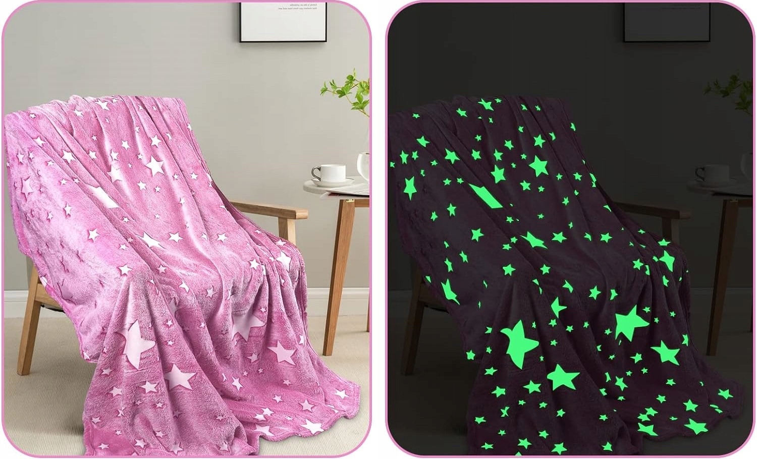 Miękki Koc Pled Narzuta Na Łóżko Kanapę Świecący 150x200 Przyjmeny Ciepły