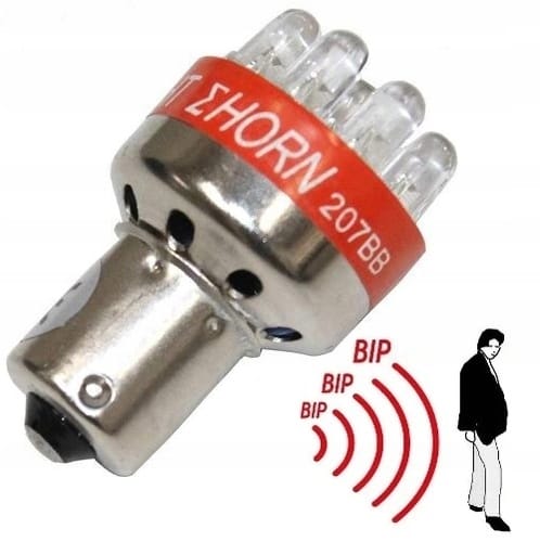 Żarówka Cofania Led P21w Z Sygnałem Dźwiękowym