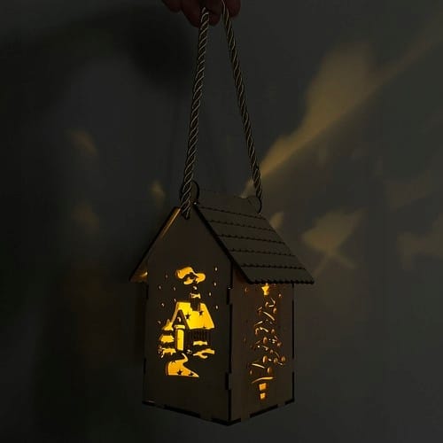 Lampion Adwentowy Lampka Led Drewniana Na Roraty Latarnia Święta Z Lampką