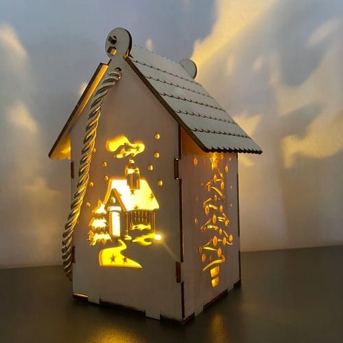 Lampion Adwentowy Lampka Led Drewniana Na Roraty Latarnia Święta Z Lampką