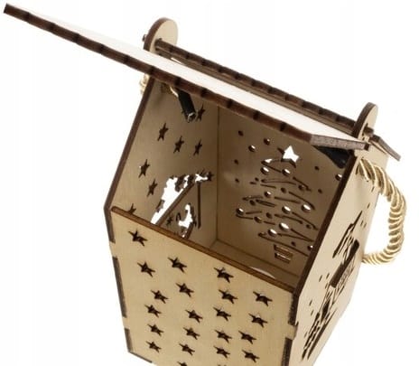 Lampion Adwentowy Lampka Led Drewniana Na Roraty Latarnia Święta Z Lampką