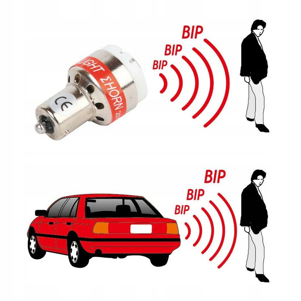 Żarówka Cofania Led P21w Z Sygnałem Dźwiękowym