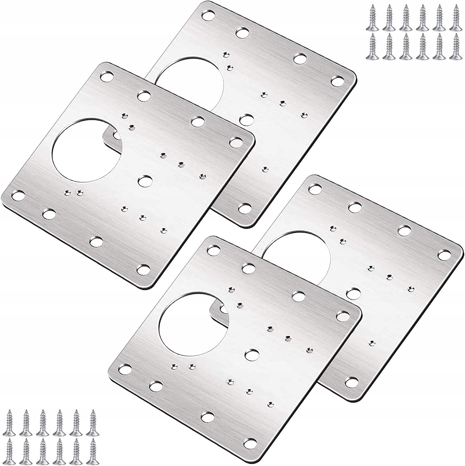 4x Płytka Naprawcza Zawiasu Zawiasów Naprawa Drzwiczek Drzwi Szafek Szaf