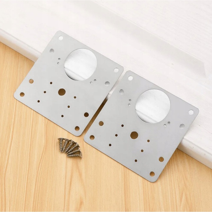 4x Płytka Naprawcza Zawiasu Zawiasów Naprawa Drzwiczek Drzwi Szafek Szaf