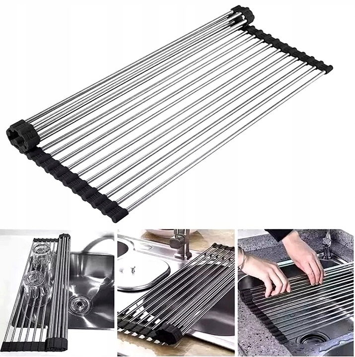 Zwijany Ociekacz Suszarka Kratka Na Zlew 47x30cm