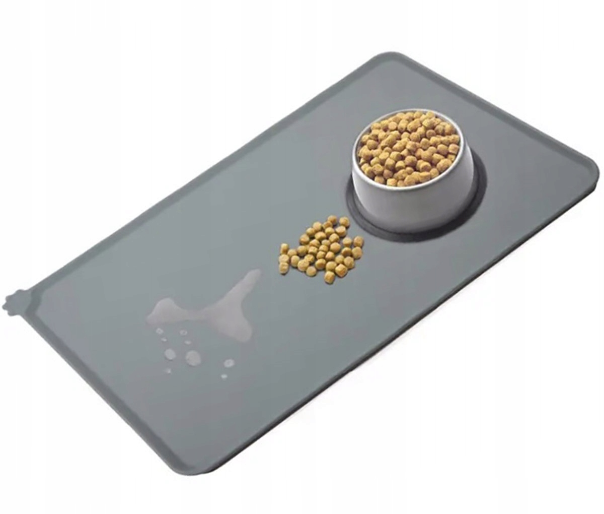 Mata Pod Miskę Dla Psa Kota Wodoodporna Antypoślizgowa Silikonowa Pod Miski