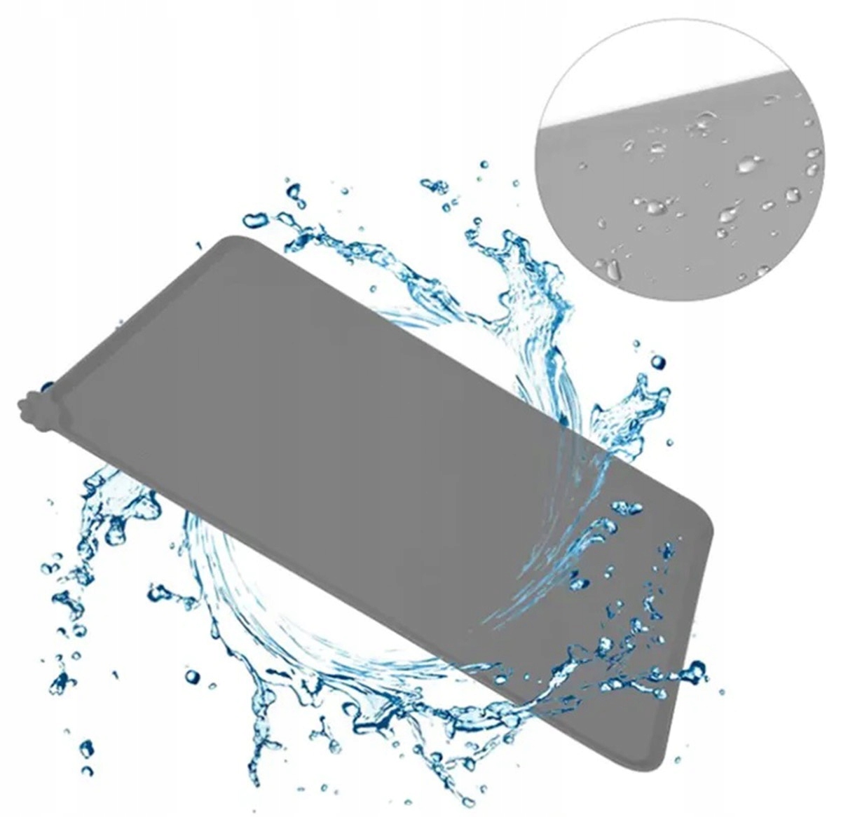 Mata Pod Miskę Dla Psa Kota Wodoodporna Antypoślizgowa Silikonowa Pod Miski