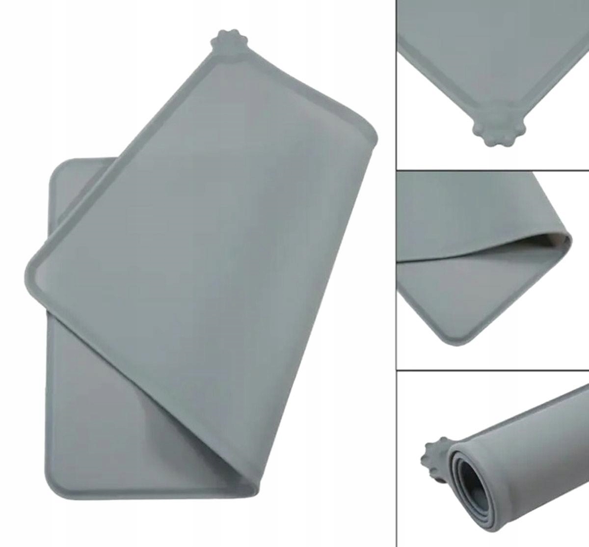 Mata Pod Miskę Dla Psa Kota Wodoodporna Antypoślizgowa Silikonowa Pod Miski