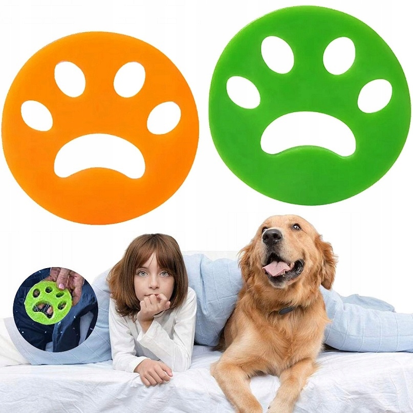 Czyścik Do Usuwania Sierści Zwierząt Domowych 2szt Silikonowy Do Prania