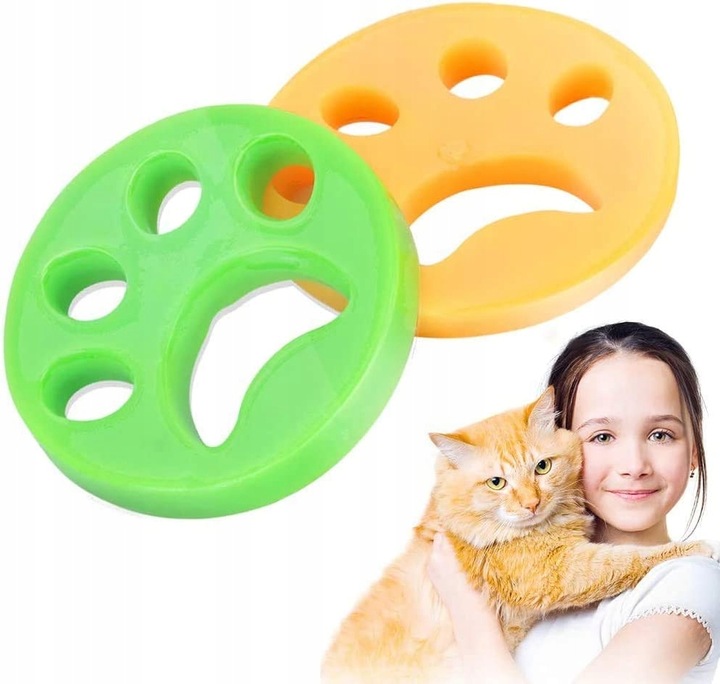 Czyścik Do Usuwania Sierści Zwierząt Domowych 2szt Silikonowy Do Prania