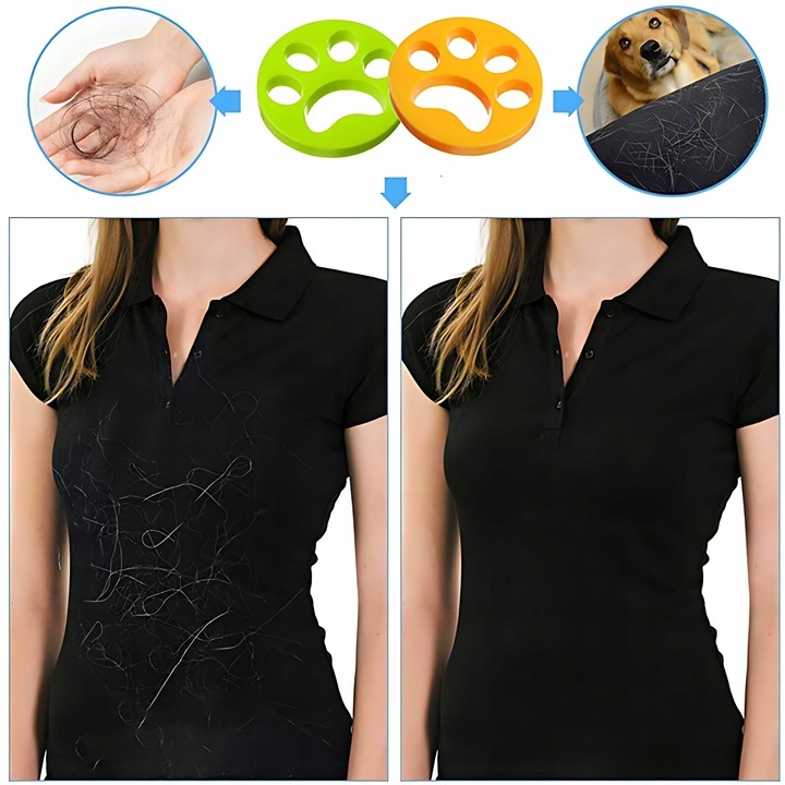 Czyścik Do Usuwania Sierści Zwierząt Domowych 2szt Silikonowy Do Prania