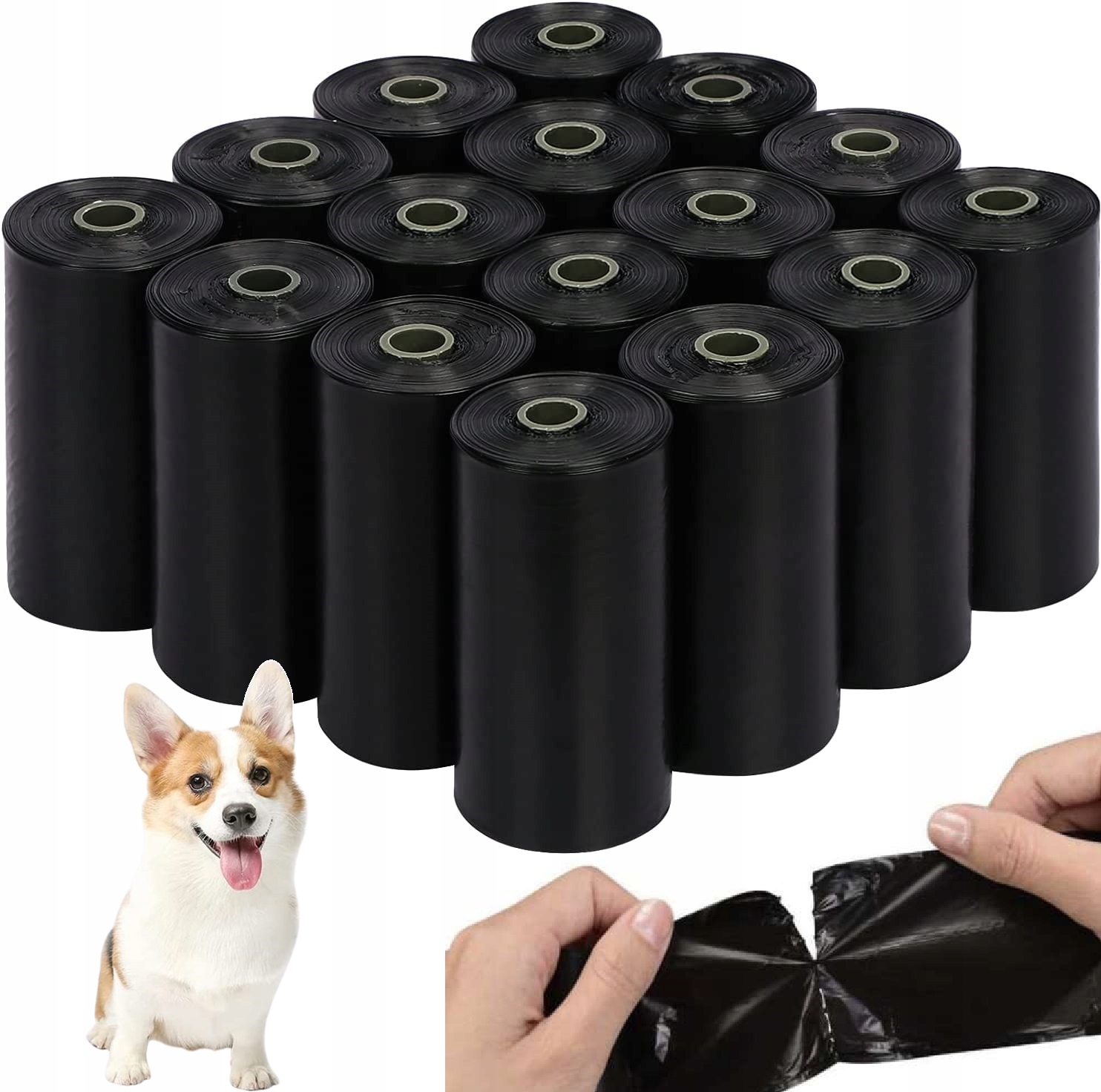 Woreczki Worki Na Psie Odchody Dla Psa Na Kupy Grube Mocne X1000 szt + Etui